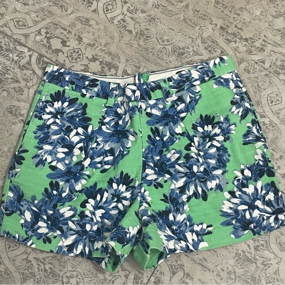 J.Crew | Green & Blue Floral Hi-Rise Shorts | SZ 4 (27) - Picture 1 of 10